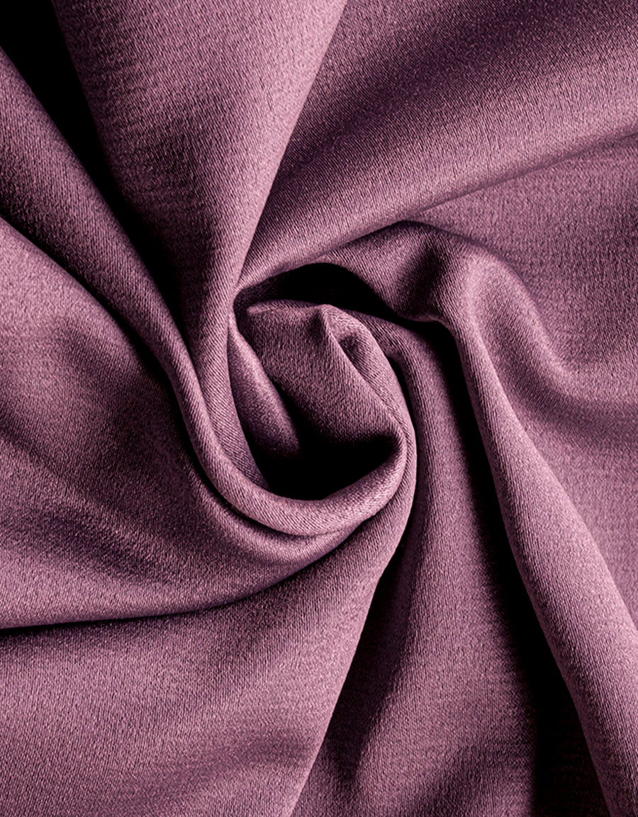 Närbild på gardintyg Luton i lila