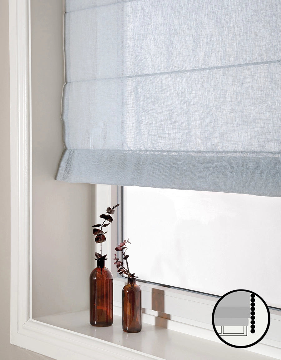 Hissgardin Malva, blå