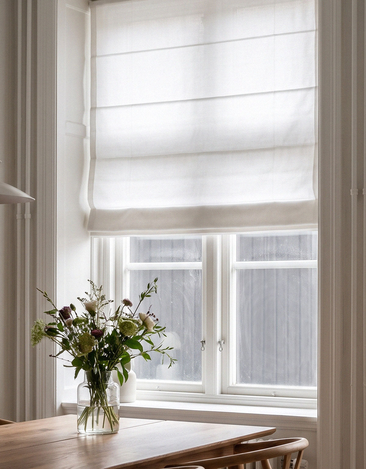 Laskosverho Cloud, valkoinen